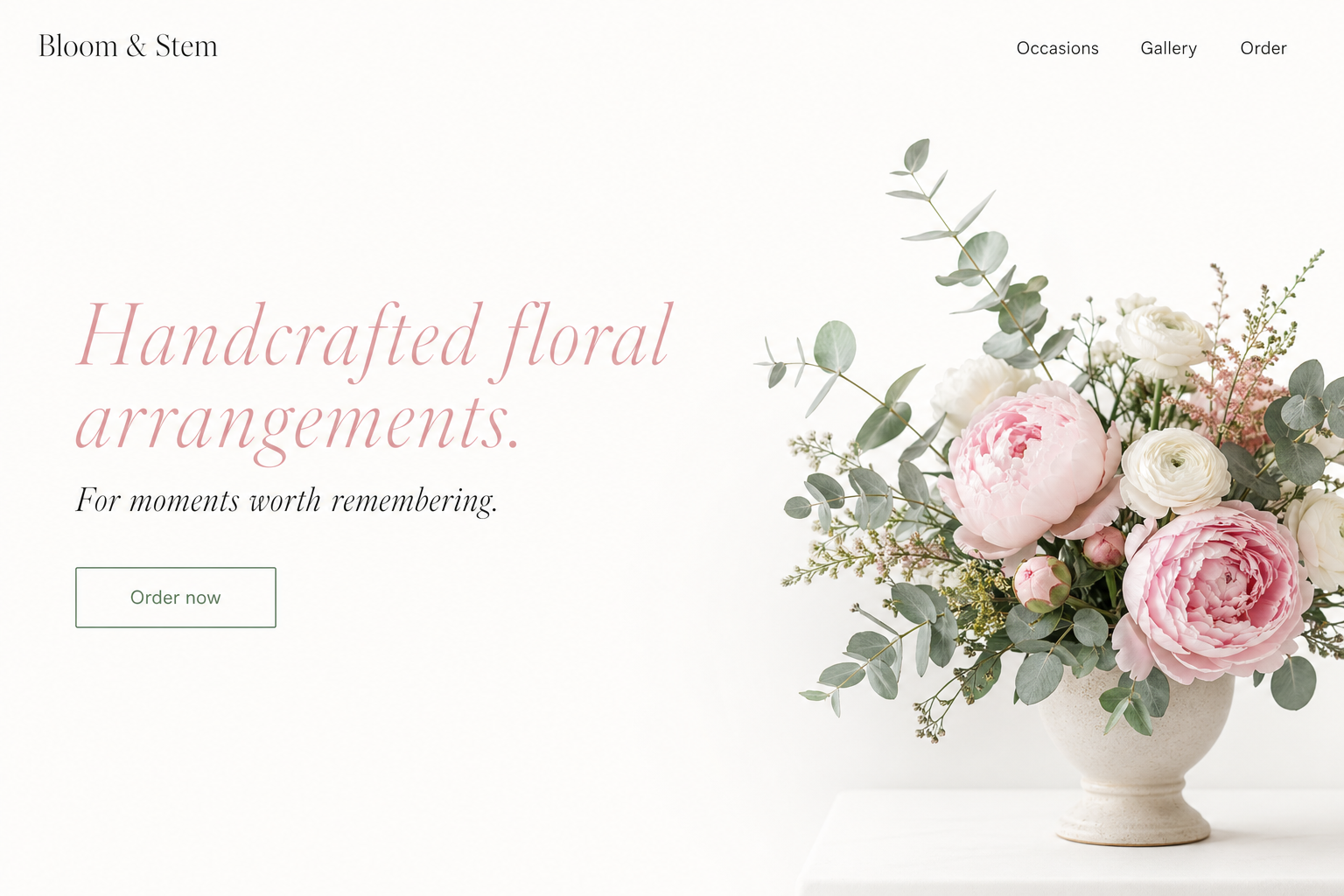 Bloom & Stem — Editorial & minimal